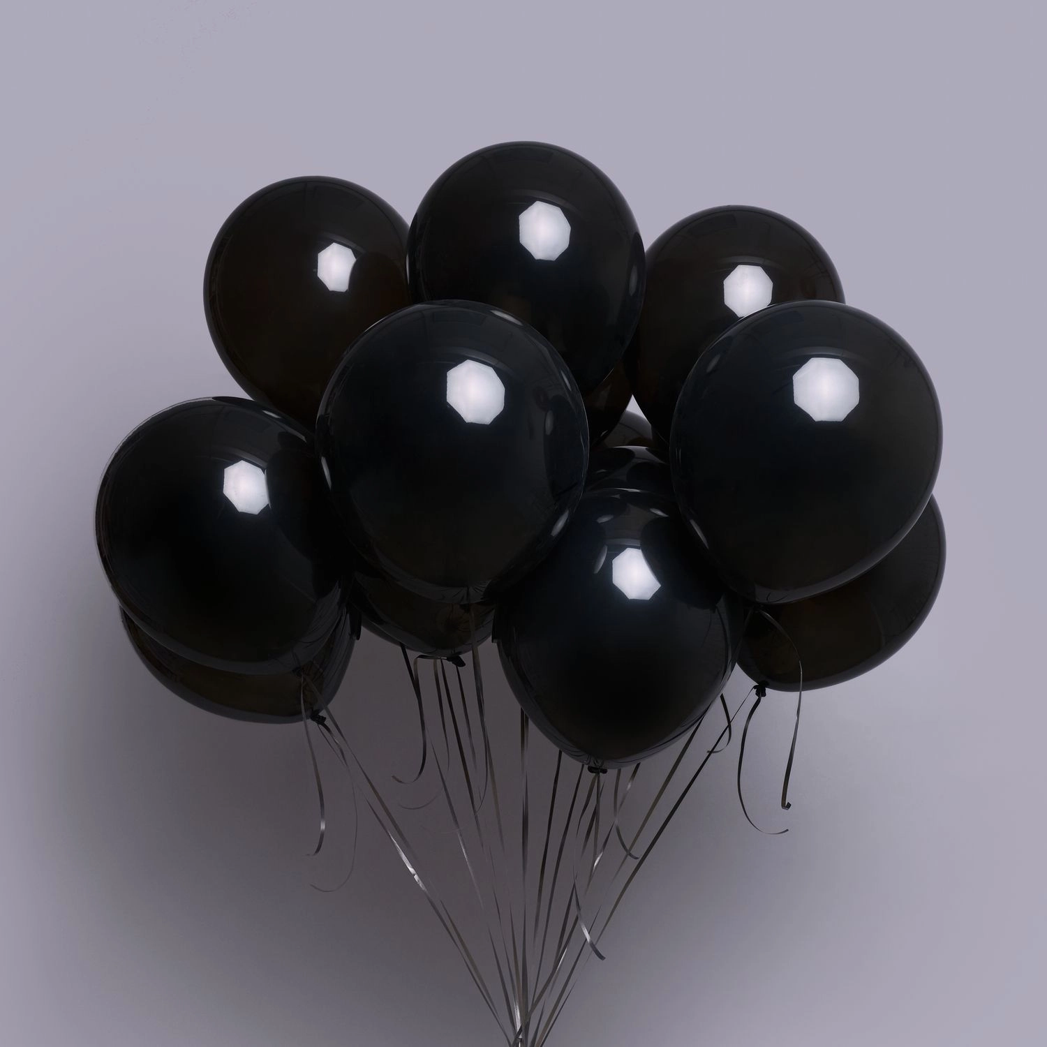 Helium şarlar 11 ədəd qara
