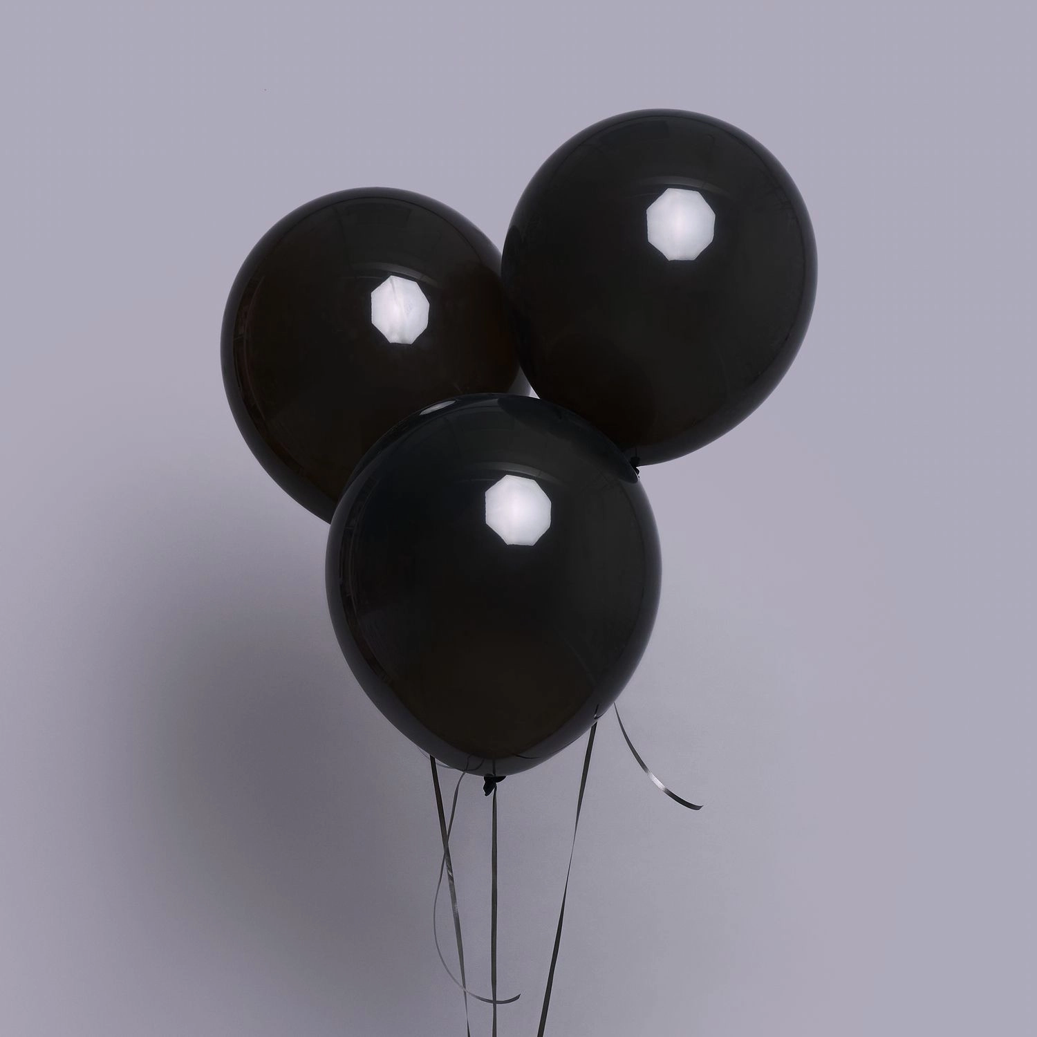 Helium şarlar 3 ədəd qara