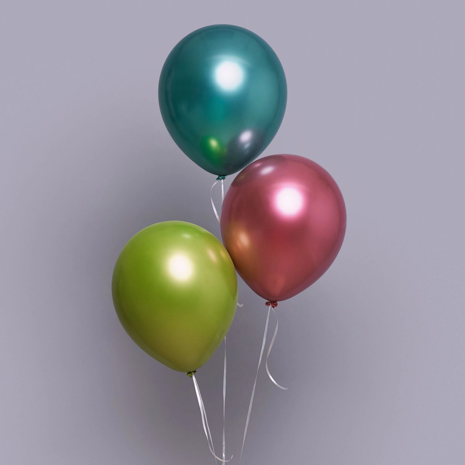 Helium xrom şarlar rəngli 3 ədəd
