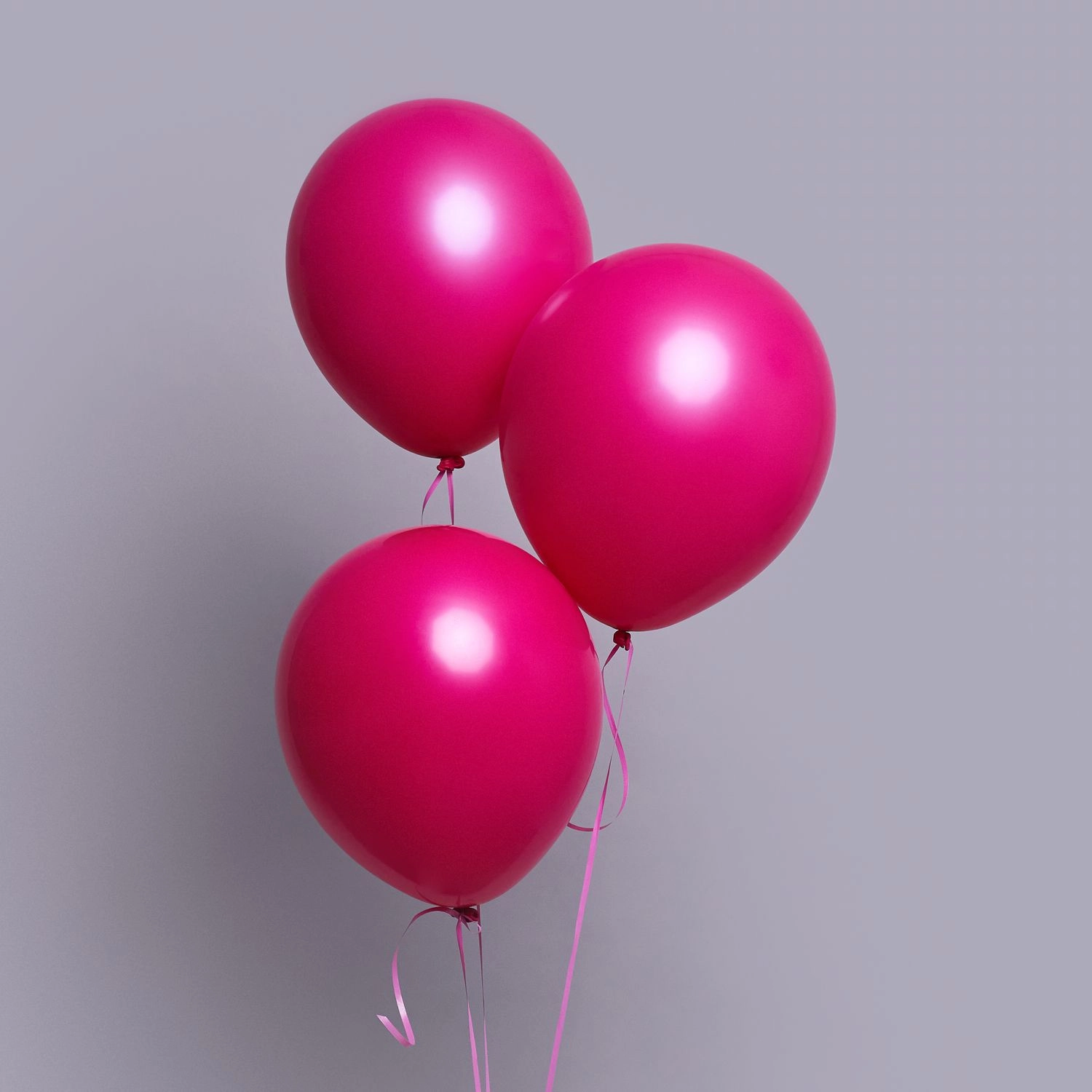 Helium şarlar tünd çəhrayı 3 ədəd