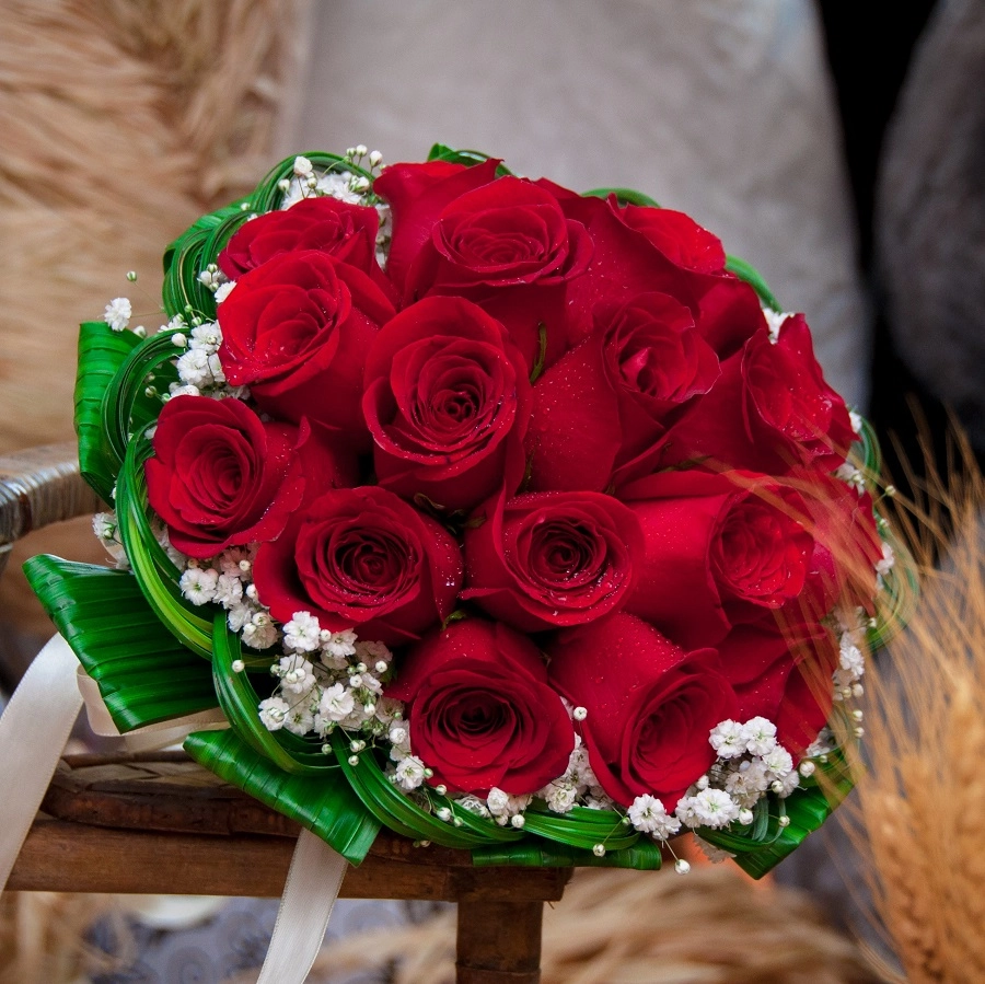 Gəlin buketi red rose