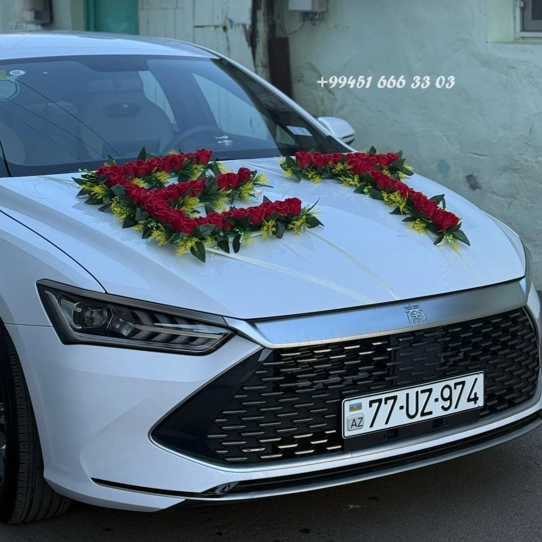 Gəlin maşını üçün hərflər