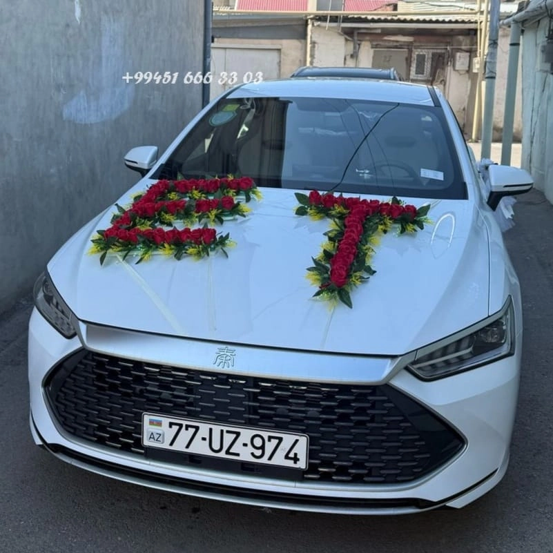 Gəlin maşını üçün hərflər