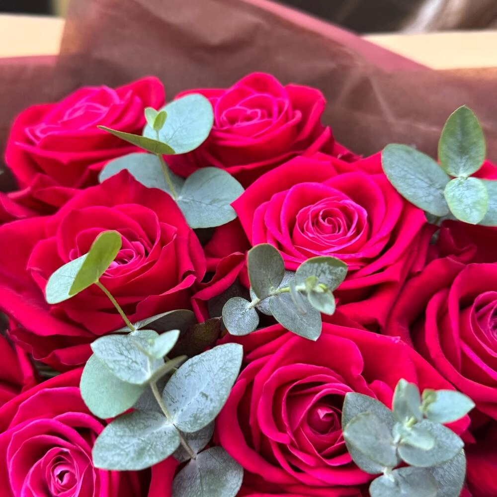 Qızılgül buketi 15 ədəd