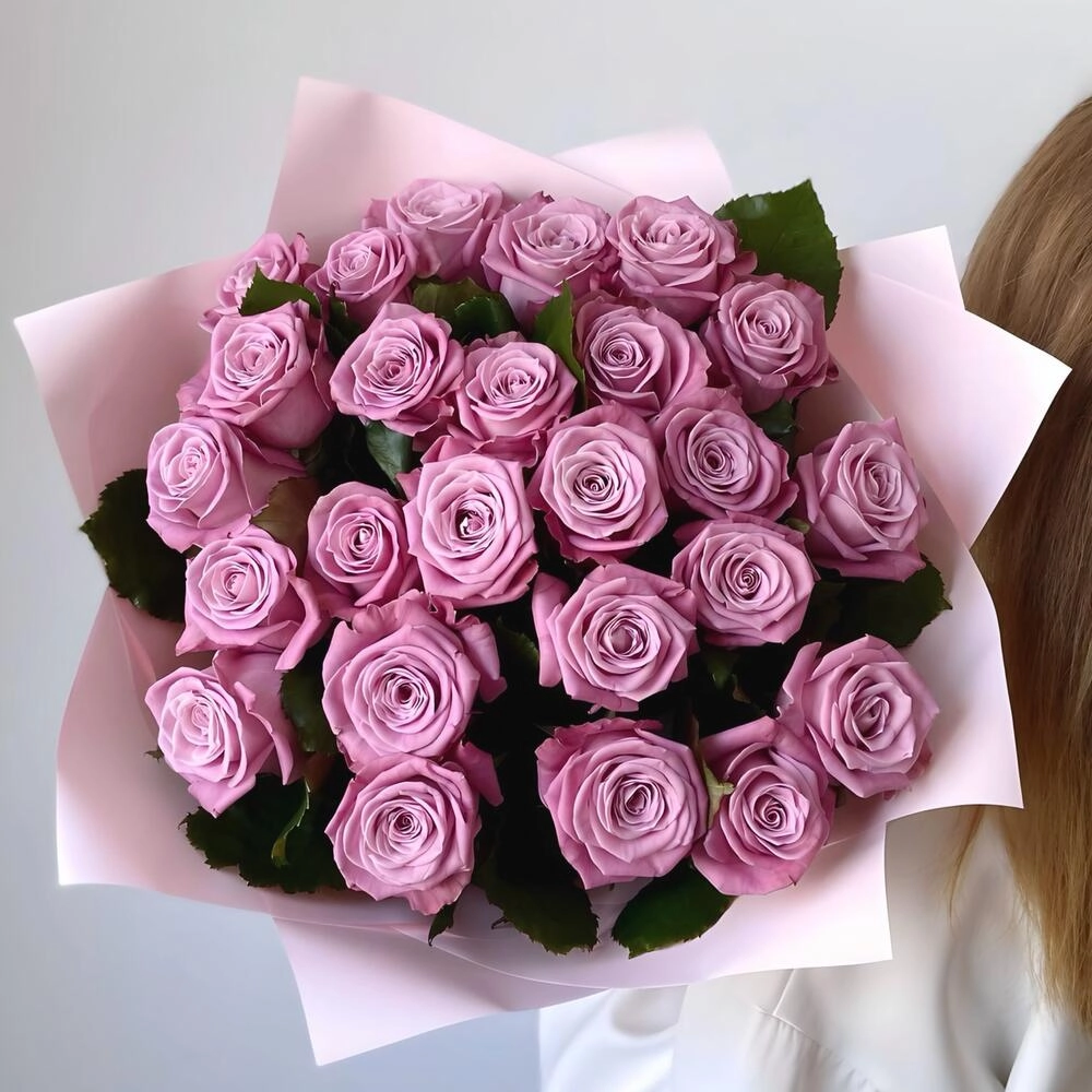 25 ədəd çəhrayı qızılgül