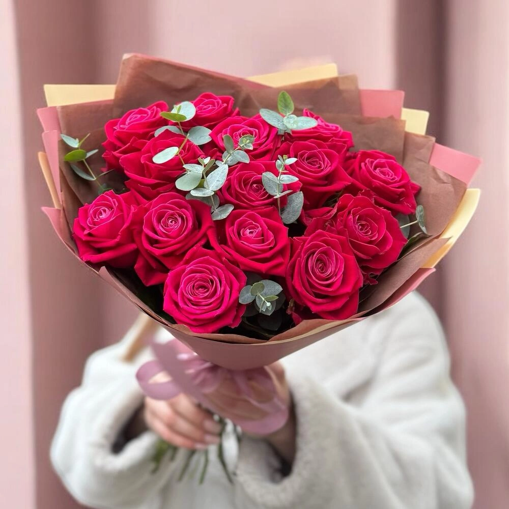 Qızılgül buketi 15 ədəd