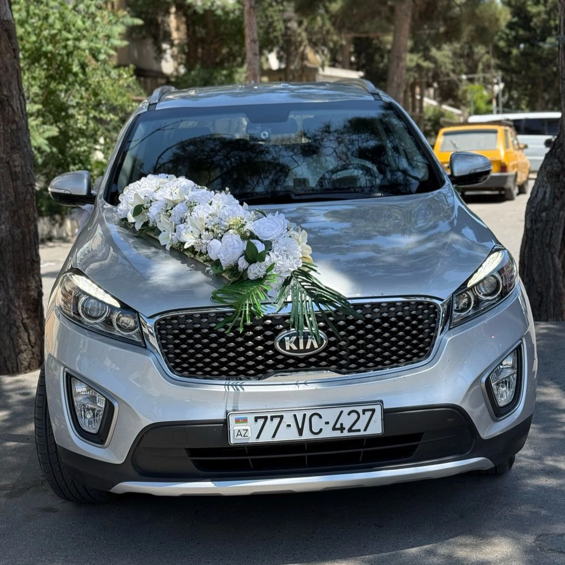 Bəy gəlin maşın bəzəmə