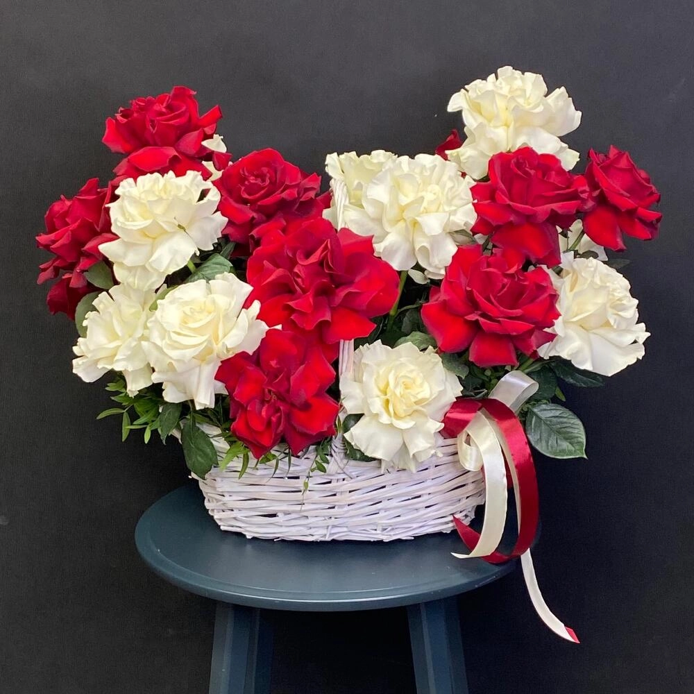 Gül səbəti 19 ədəd fransız açılışı ilə