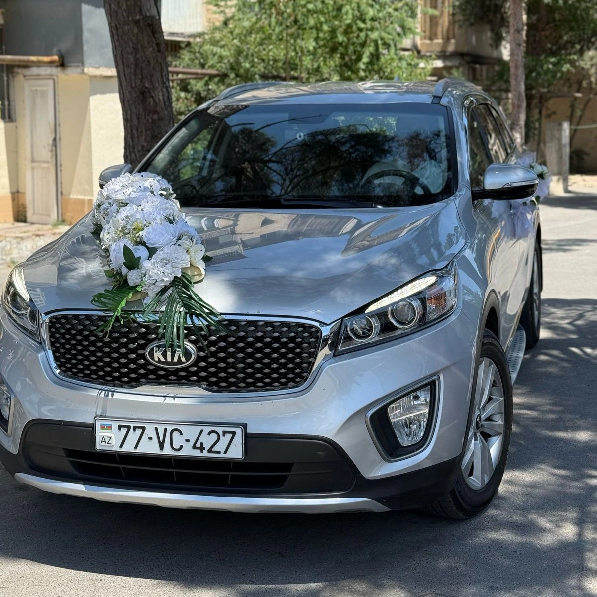 Bəy gəlin maşın bəzəmə