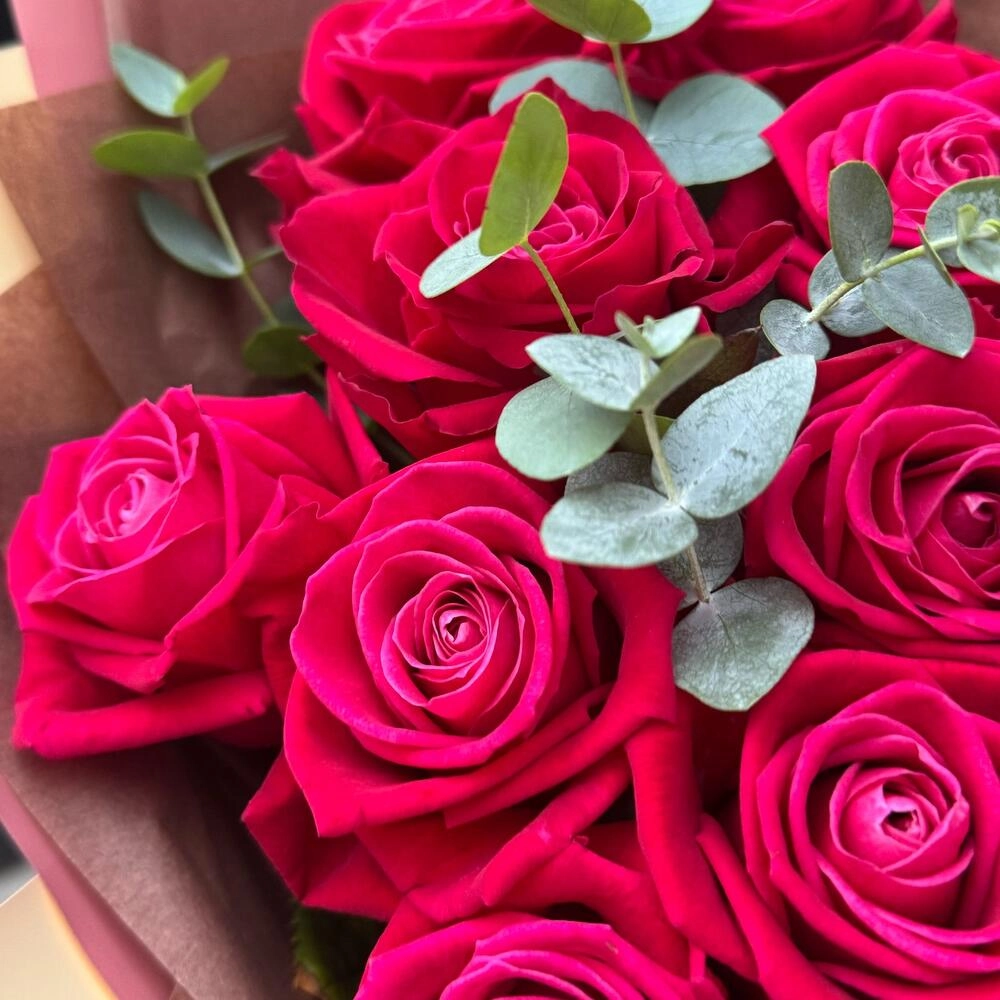 Qızılgül buketi 15 ədəd