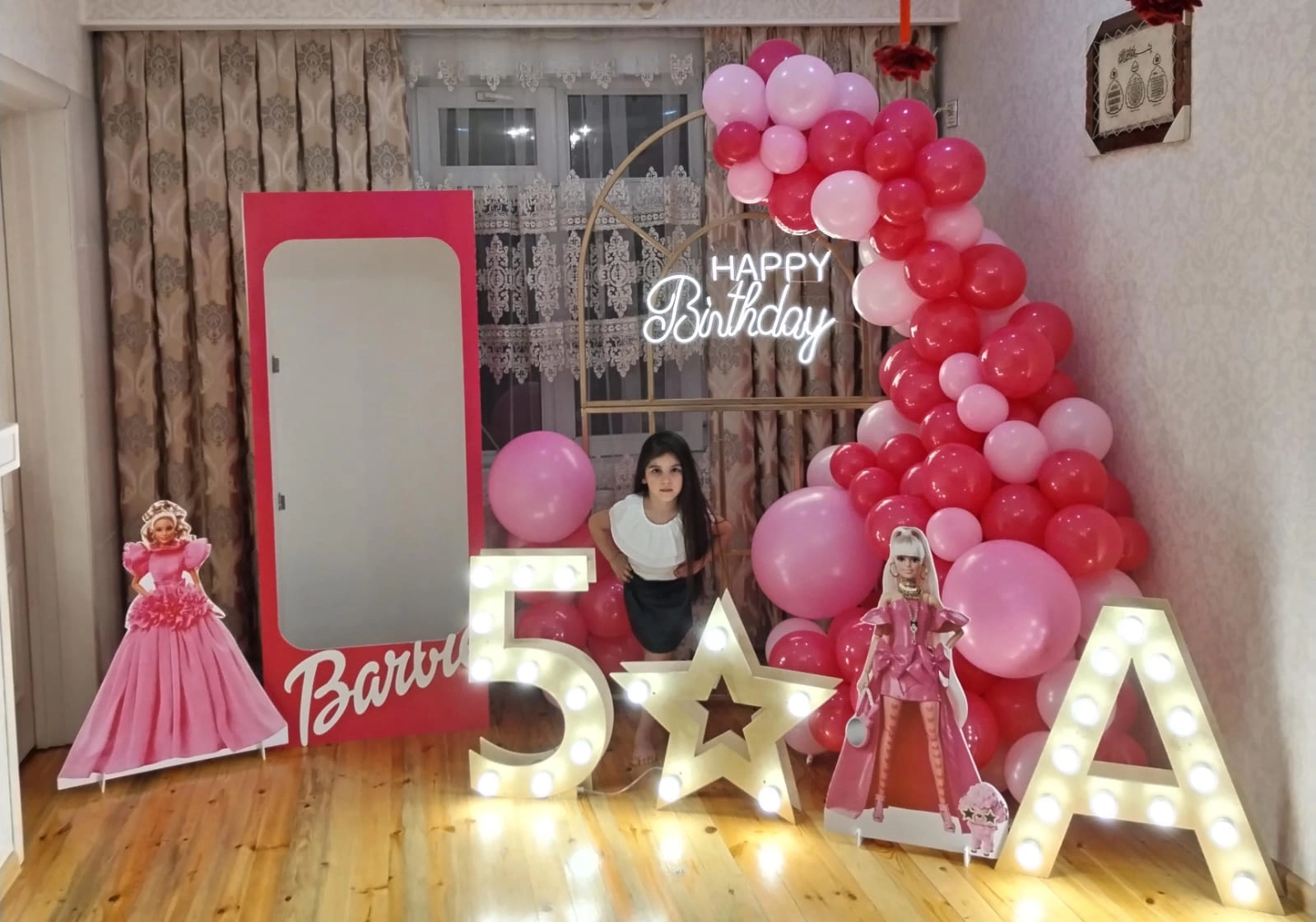 Ad günü dekoru "Barbie" Dekorasiya
