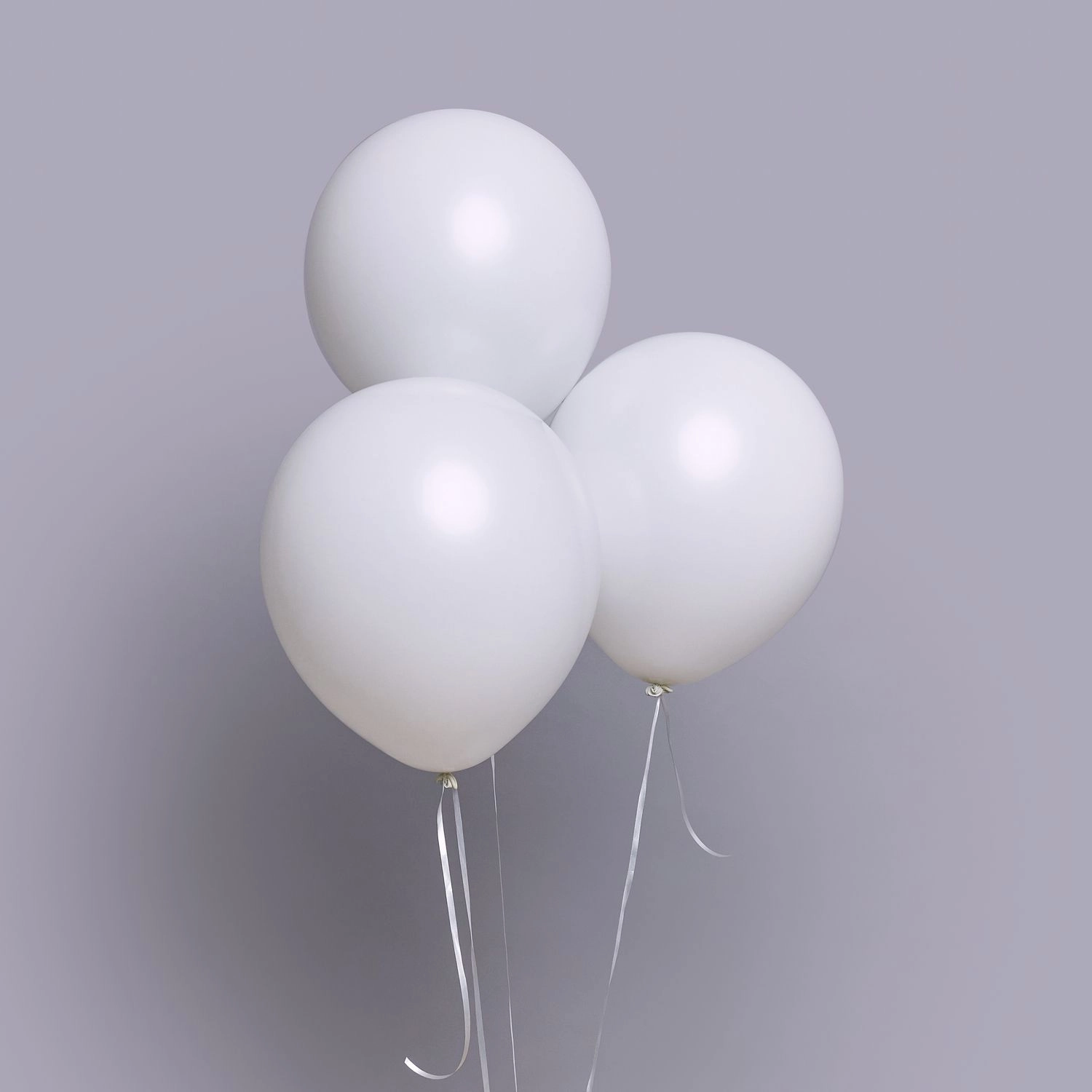Helium şar 3 ədəd ağ Hədiyyə