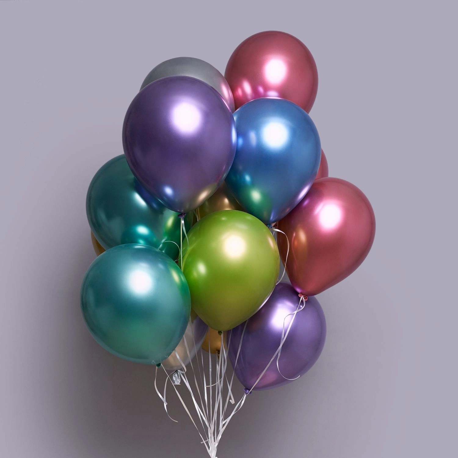 Helium xrom şarlar rəngli 11 ədəd Hədiyyə