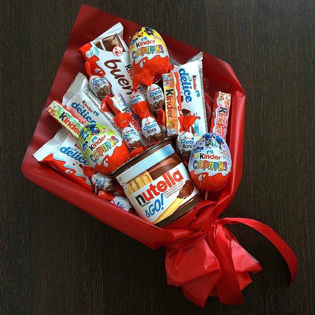 Kinder buketləri Şokoladla