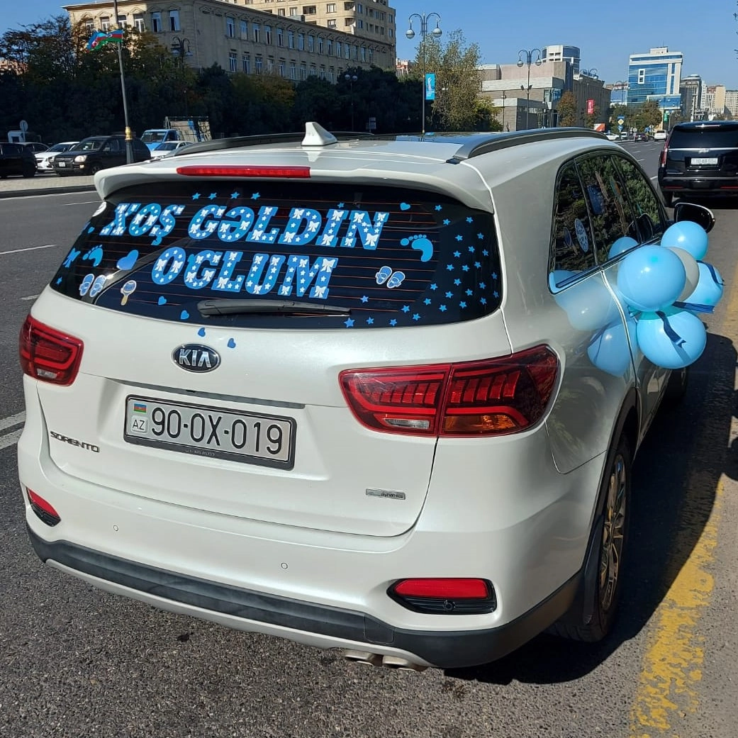 Maşın bəzəmə mavi şarlarla - Image 2