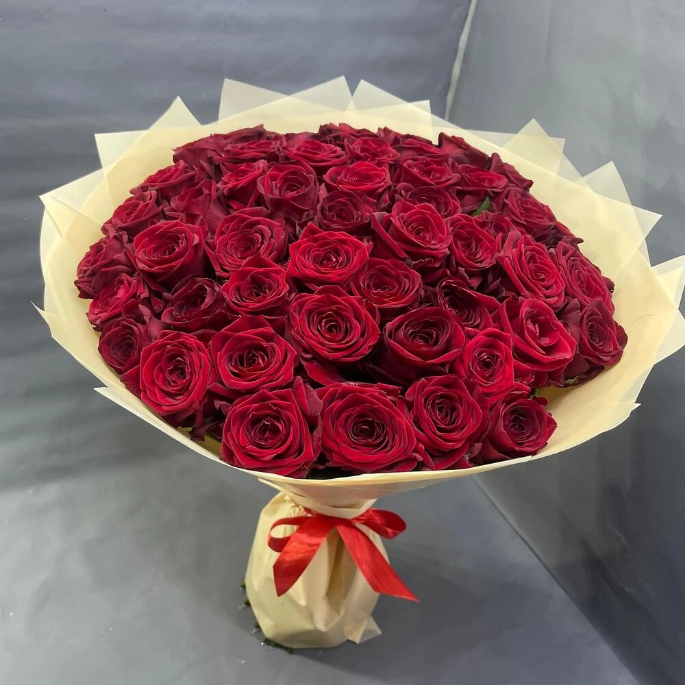Roza buketi 51 ədəd Qızılgül