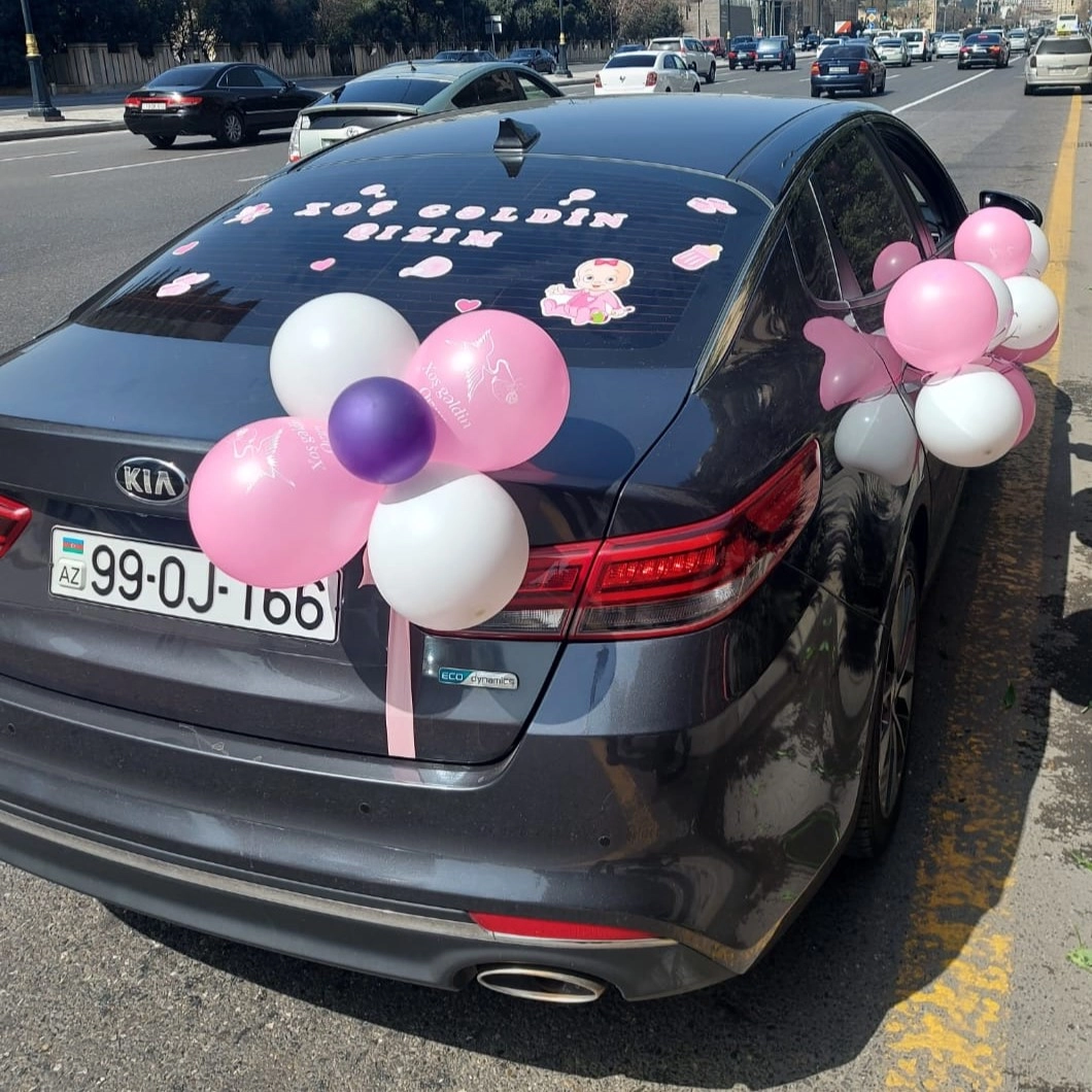 Yeni doğulmuş uşaq üçün maşın bəzəmə - Image 3