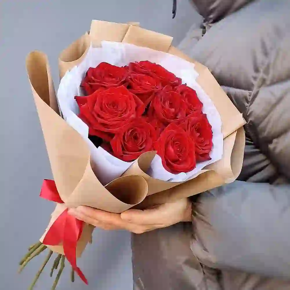 Qırmızı roza 9 ədəd