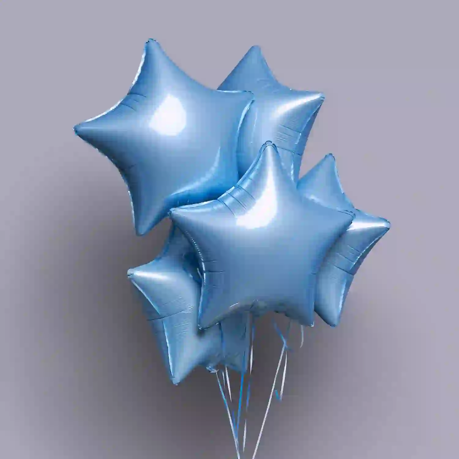 Helium şarlar 5 ədəd mavi ulduz