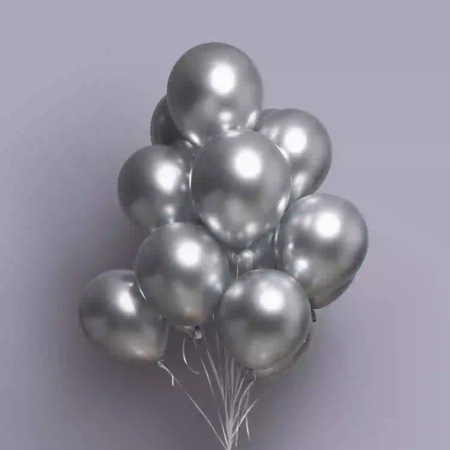 Helium şarlar xrom gümüşü 11 ədəd