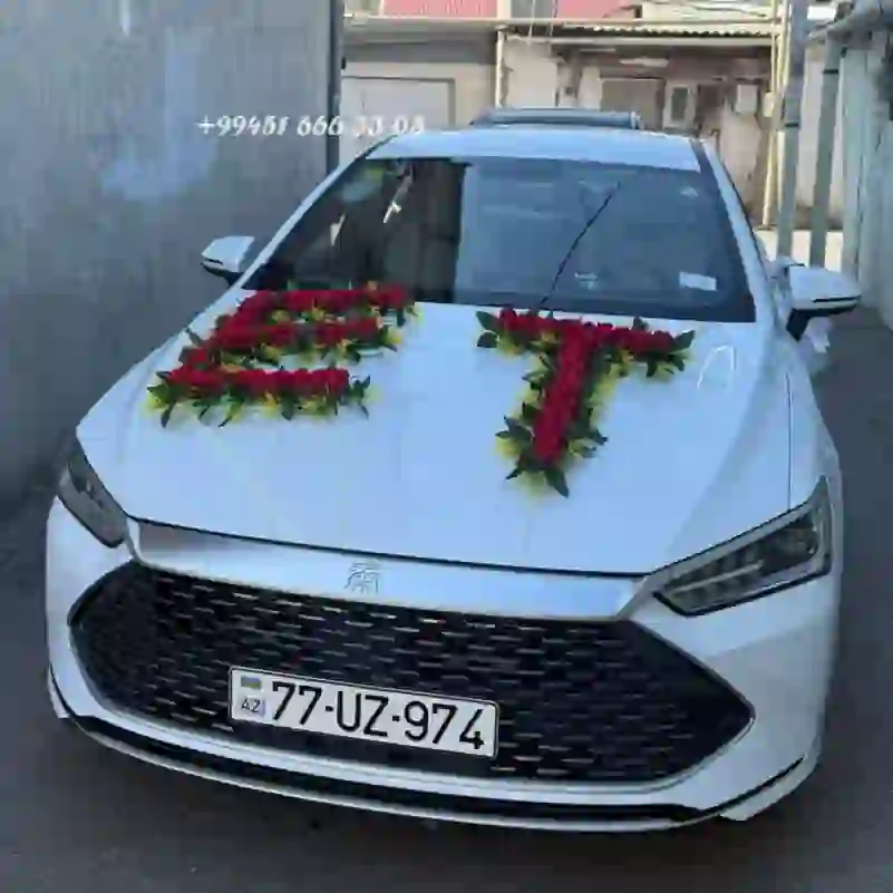 Gəlin maşını üçün hərflər