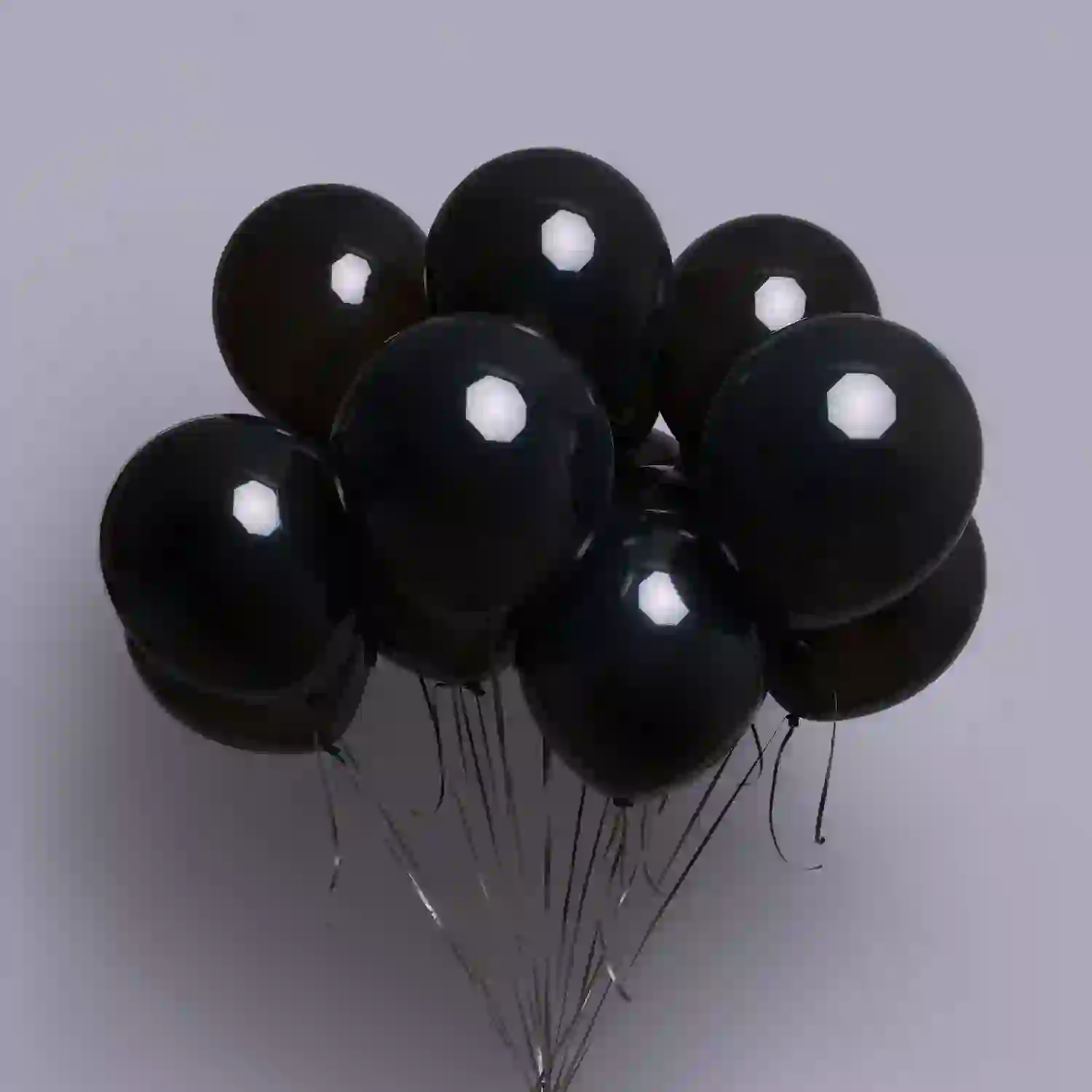 Helium şarlar 11 ədəd qara