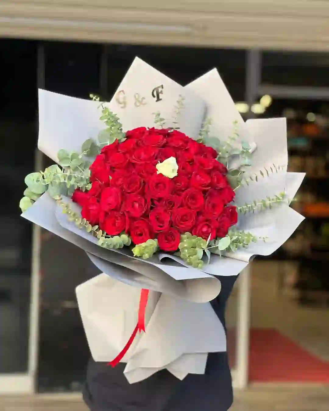 Qırmızı roza 41 ədəd