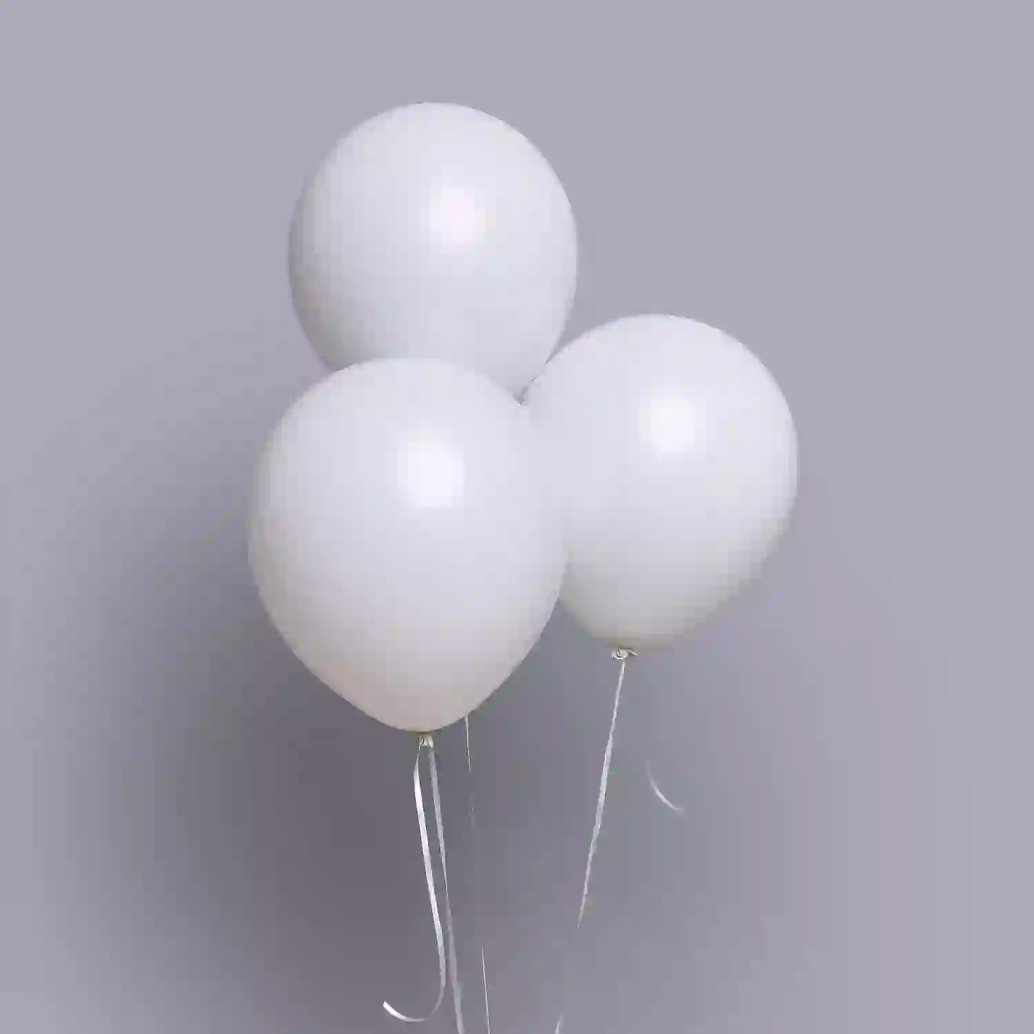 Helium şar 3 ədəd ağ