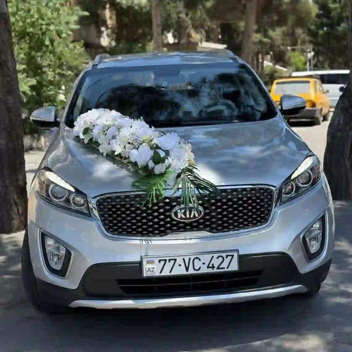 Bəy gəlin maşın bəzəmə
