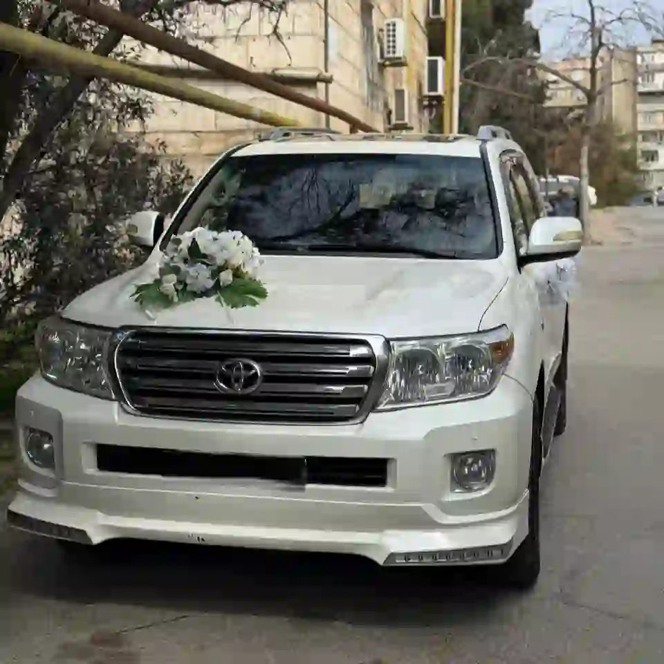 Maşın bəzəyi suni ağ güllərlə