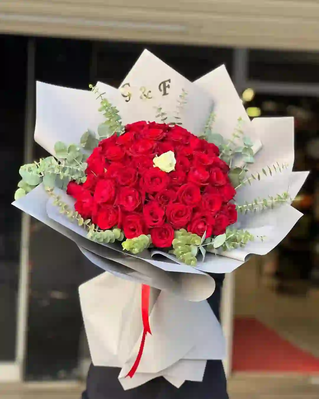 Qırmızı roza 41 ədəd