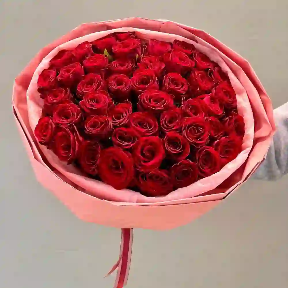 Qırmızı qızılgül 45 ədəd
