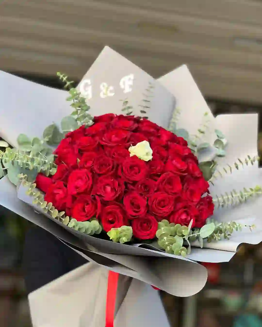 Qırmızı roza 41 ədəd