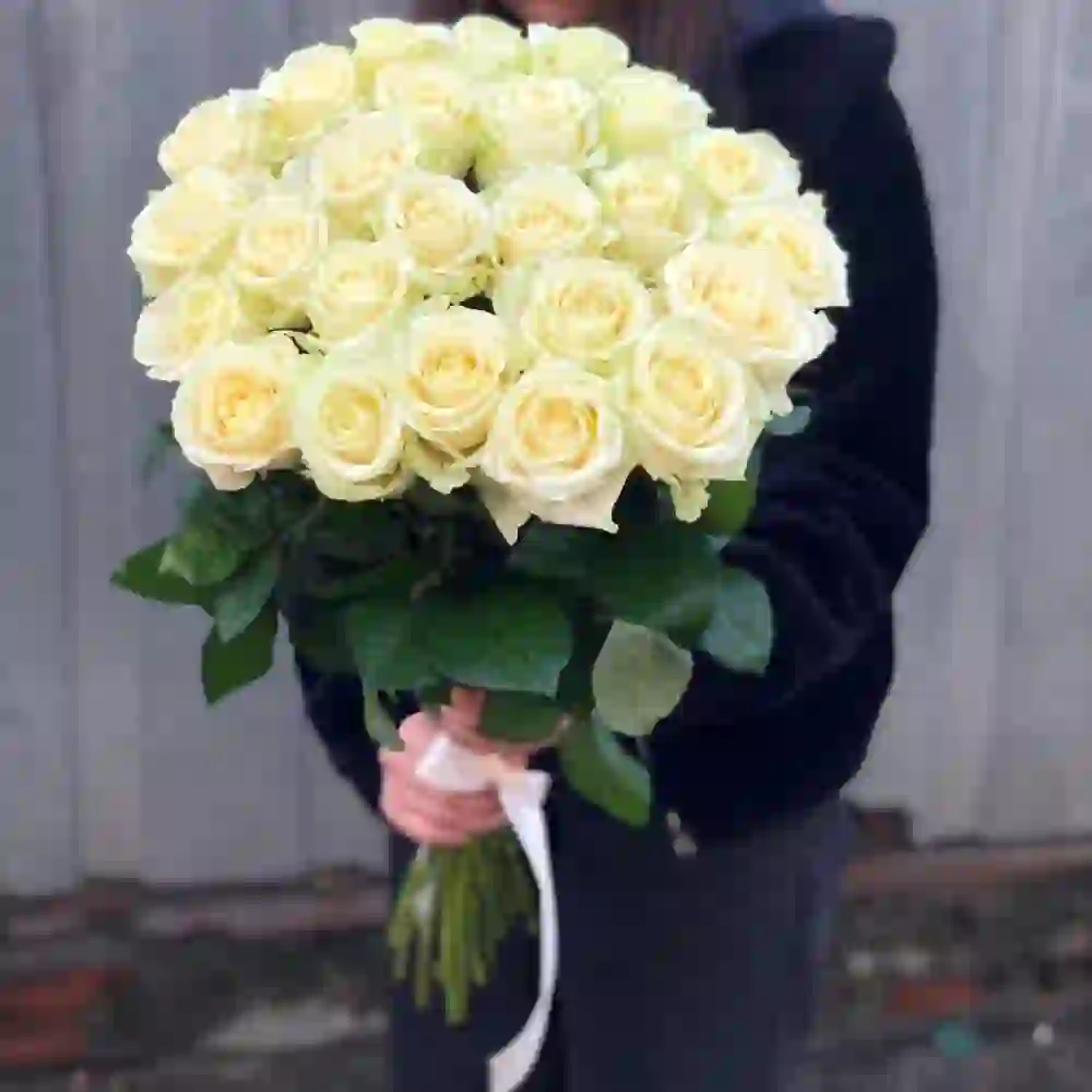 Ağ roza 25 ədəd