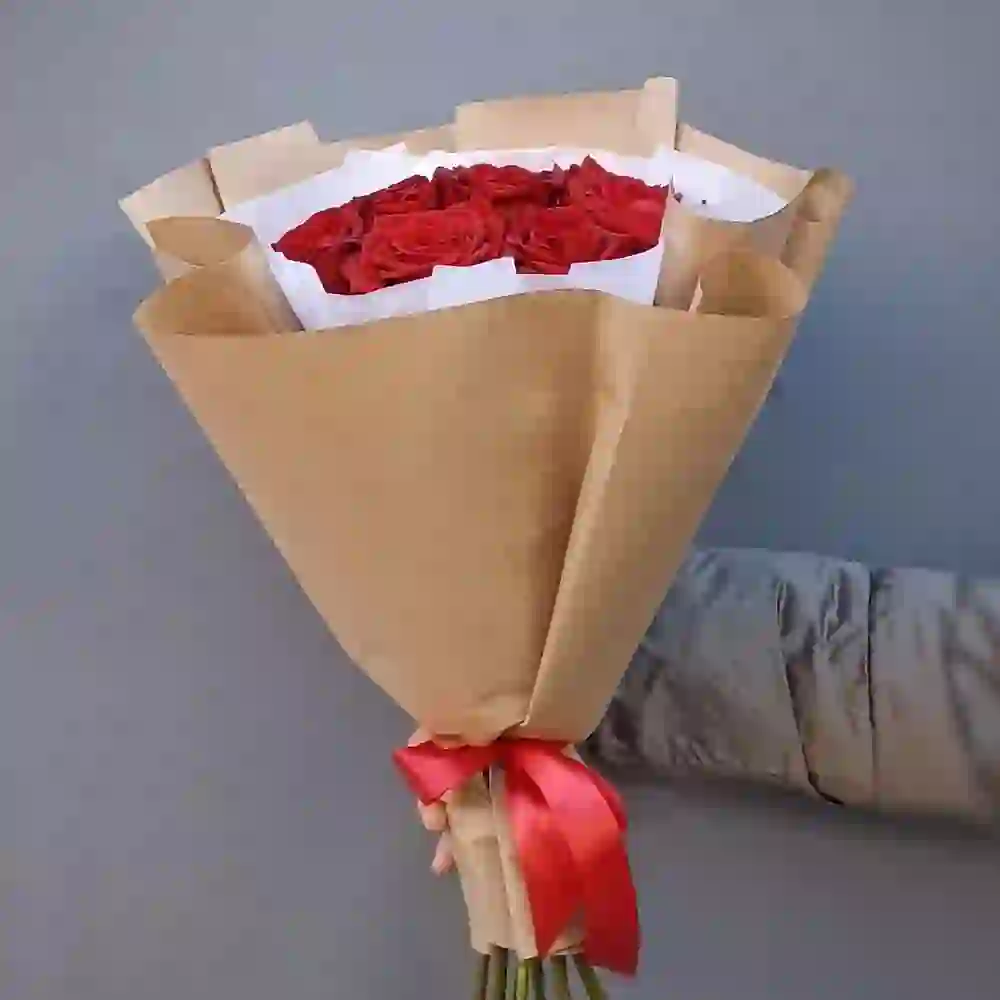 Qırmızı roza 9 ədəd