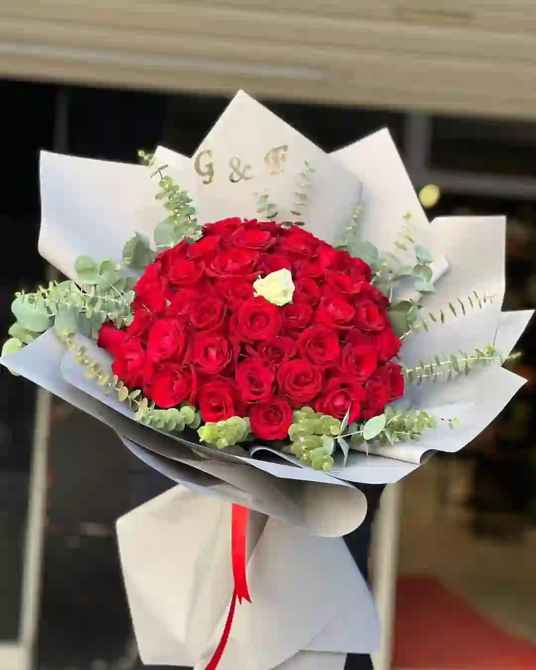 Qırmızı roza 41 ədəd