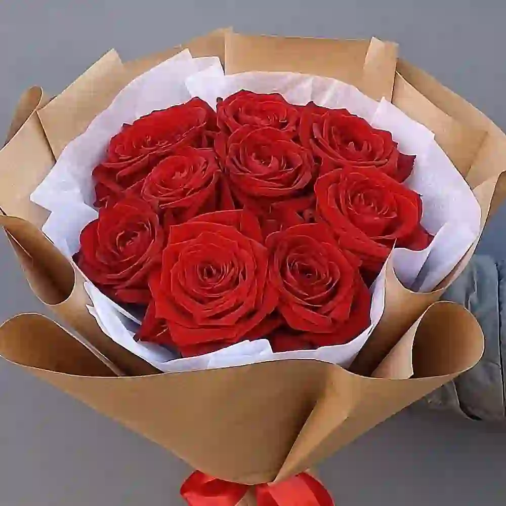 Qırmızı roza 9 ədəd