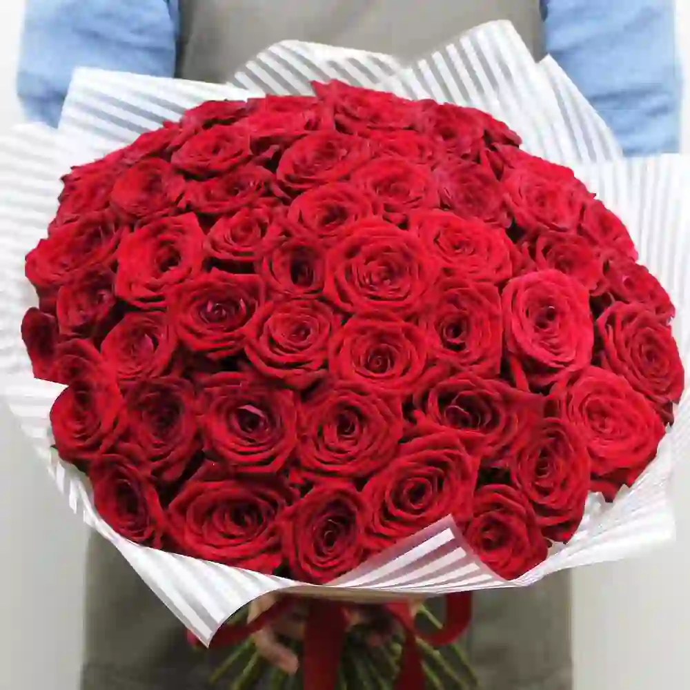 51 qırmızı roza buketi